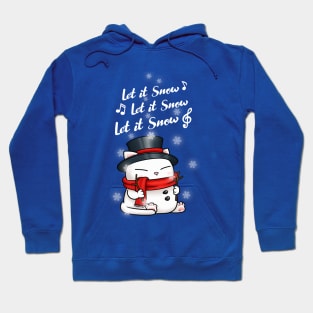 Snowman Cat Let it Snow Hoodie